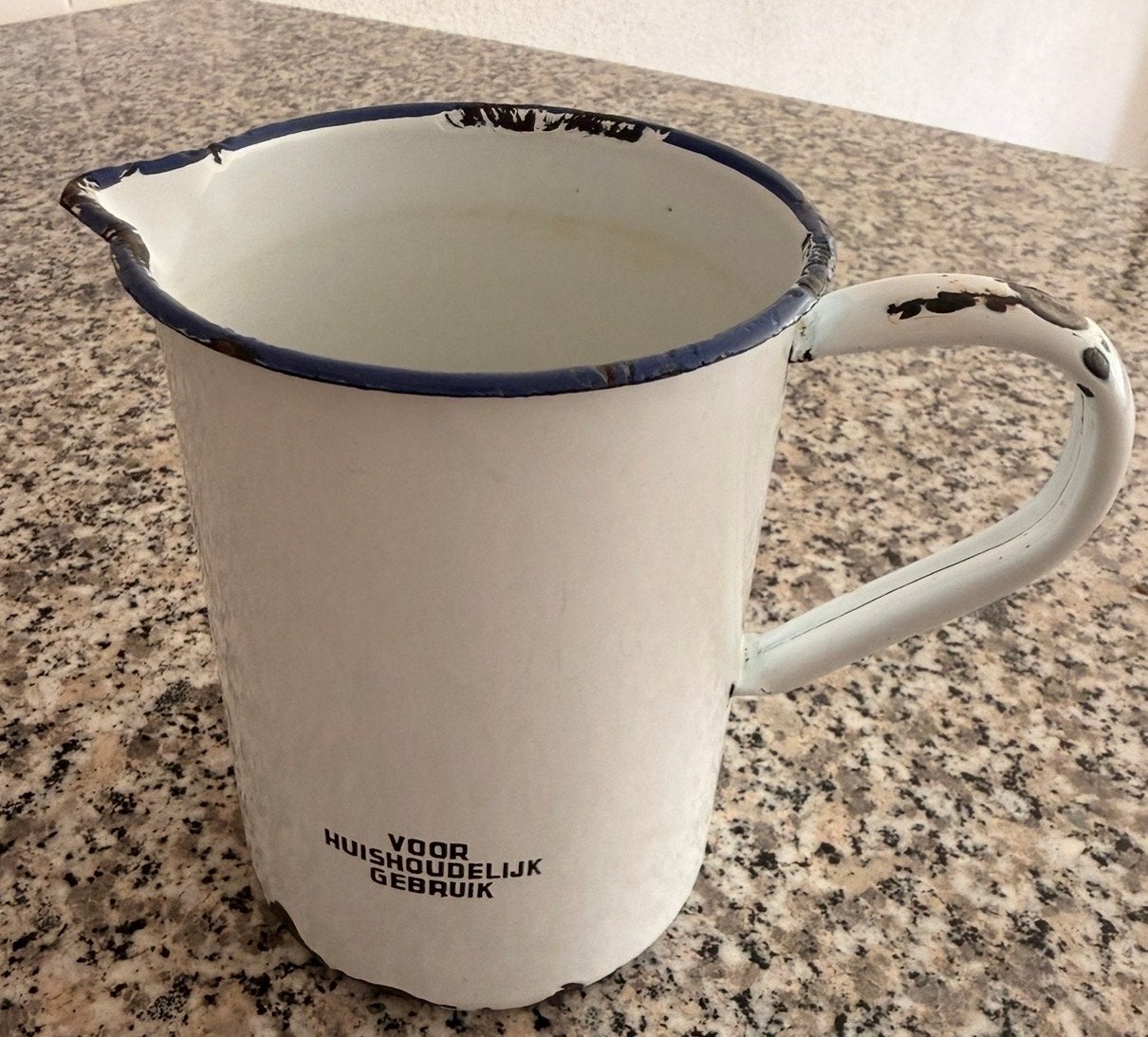 Vintage geëmailleerde maatbeker - 1 liter, Ophalen