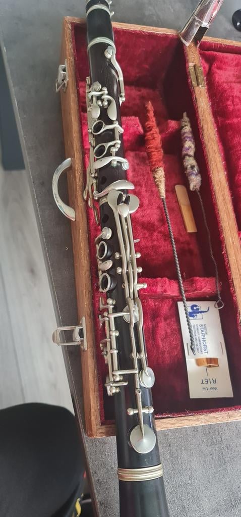 Vintage Klarinet met Koffer - Goede Staat, Ophalen of Verzenden