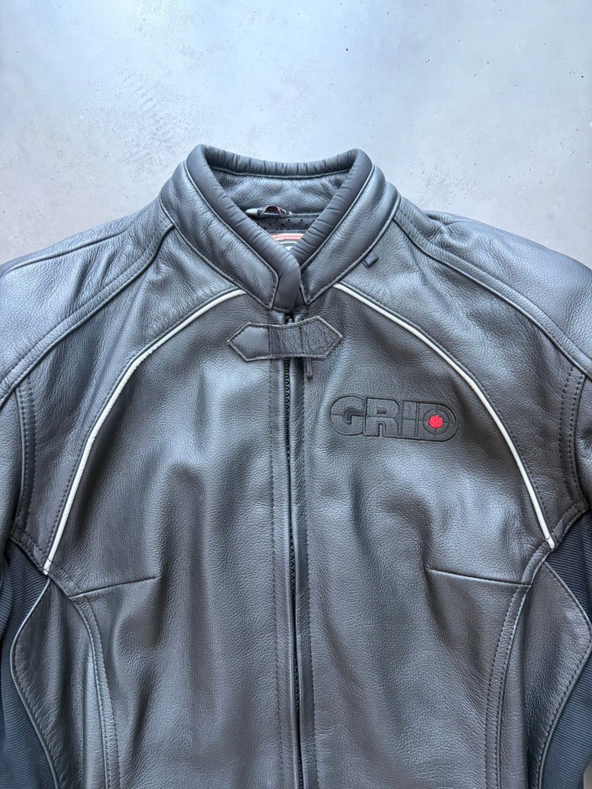 Moterpak leer grid, Motoren, Ophalen of Verzenden, Tweedehands, Jas | leer