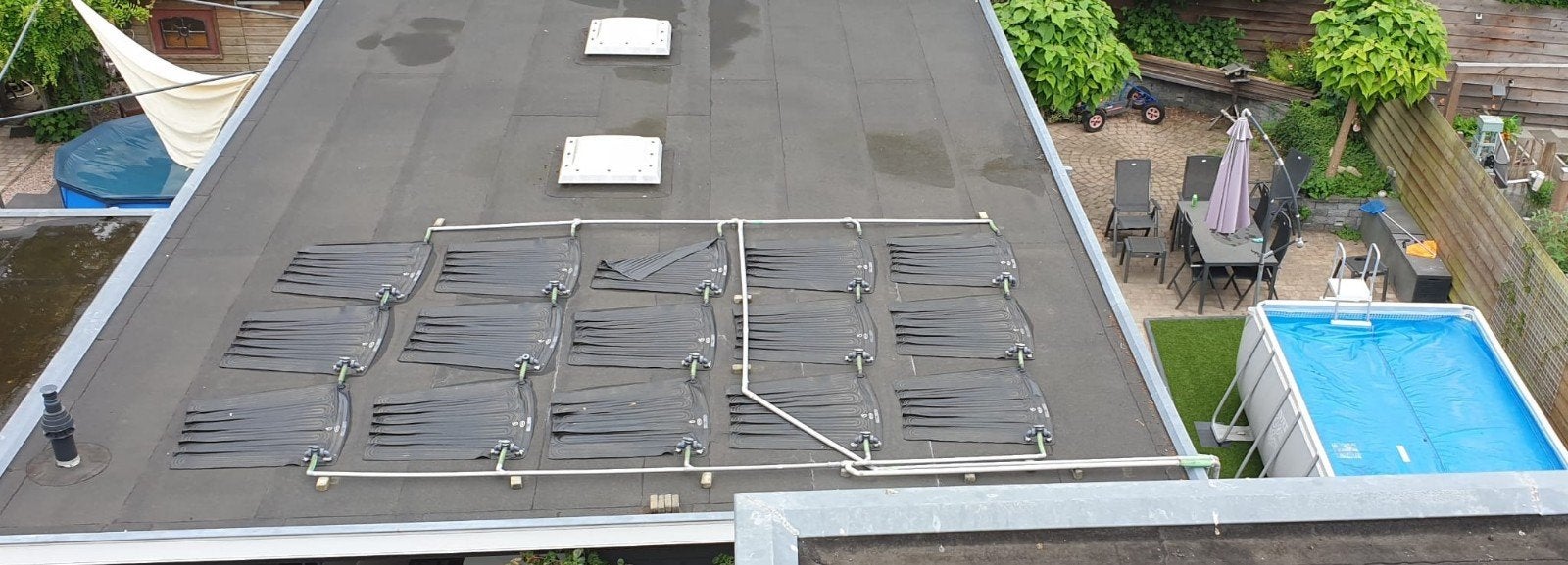 intex solar matten 120x120cm 15 stuks, Ophalen, Gebruikt