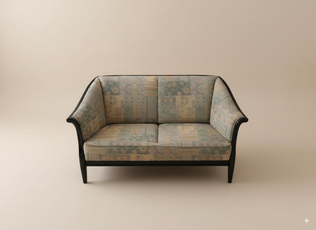 Franse loveseat met gratis Spaanse bijzettafel, Gebruikt, 150 tot 200 cm, Tweepersoons, 75 tot 100 cm