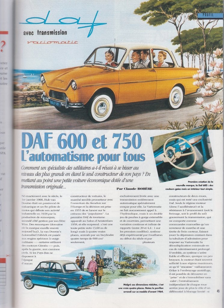 Daf 600 & Daf 750 Classic cars, Verzenden, Gelezen, Overige merken