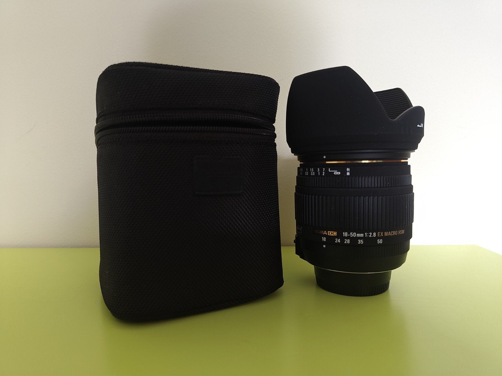 Sigma 18-50mm f/2.8 EX Macro HSM lens voor Nikon, Ophalen, Sigma, Beschermhoes/tas, Zo goed als nieuw