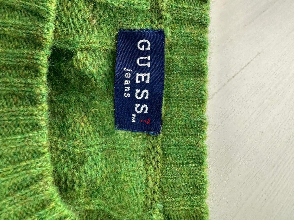 Wollen trui Guess jeans, Maat 48/50 (M), Ophalen of Verzenden, Zo goed als nieuw, Groen