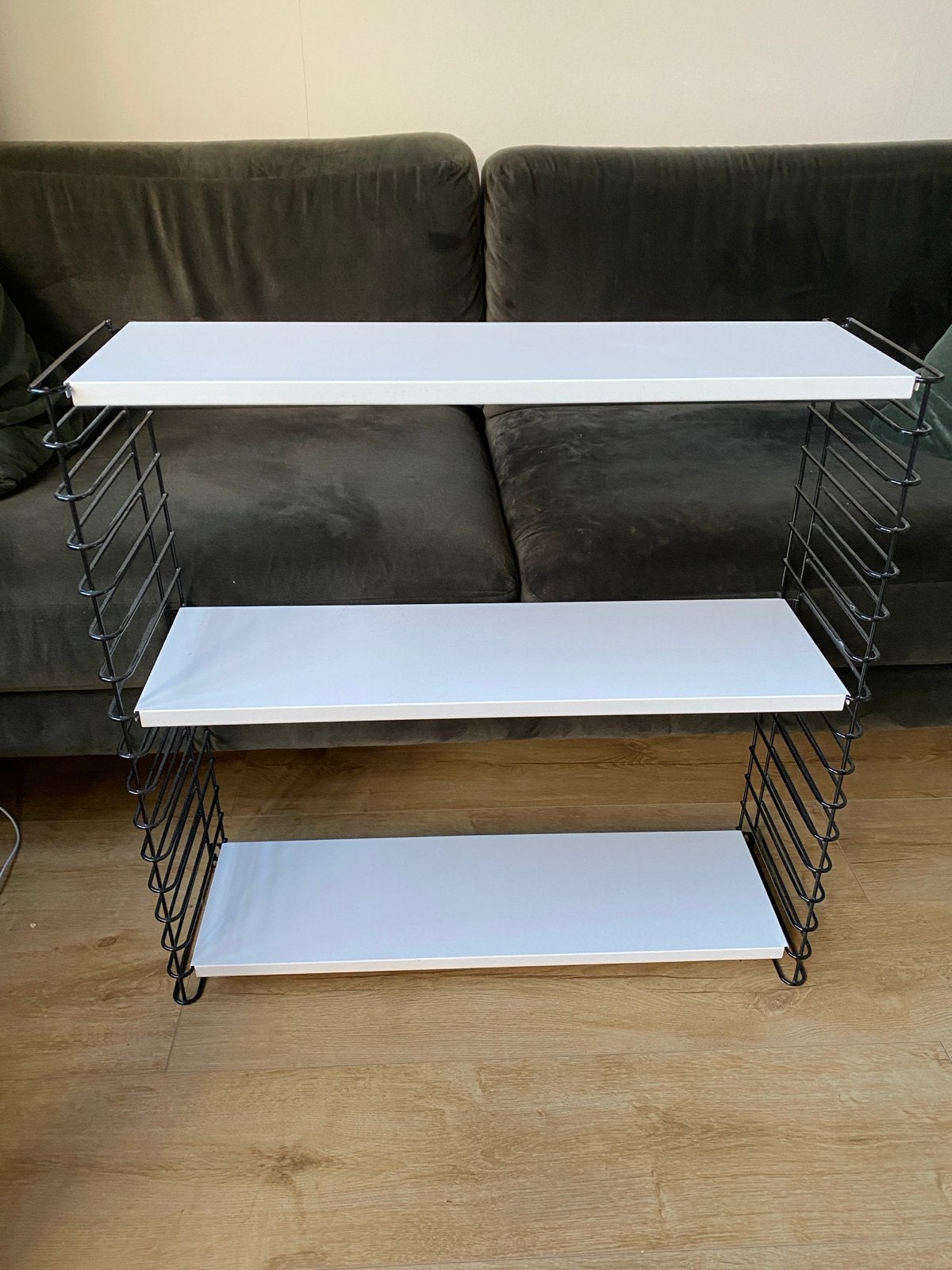 Wandrek / Boekenrek met 3 planken - Zwart/Wit, Ophalen, Gebruikt