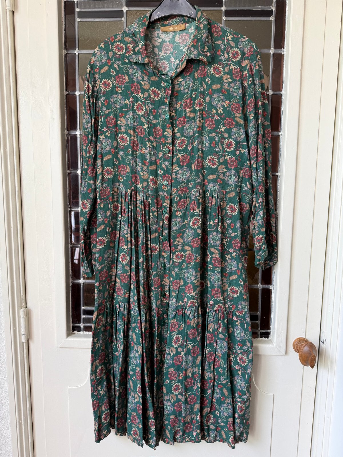 Lolita lange blouse maat 42., Kleding | Dames, Ophalen of Verzenden, Zo goed als nieuw, Maat 42/44 (L), Groen
