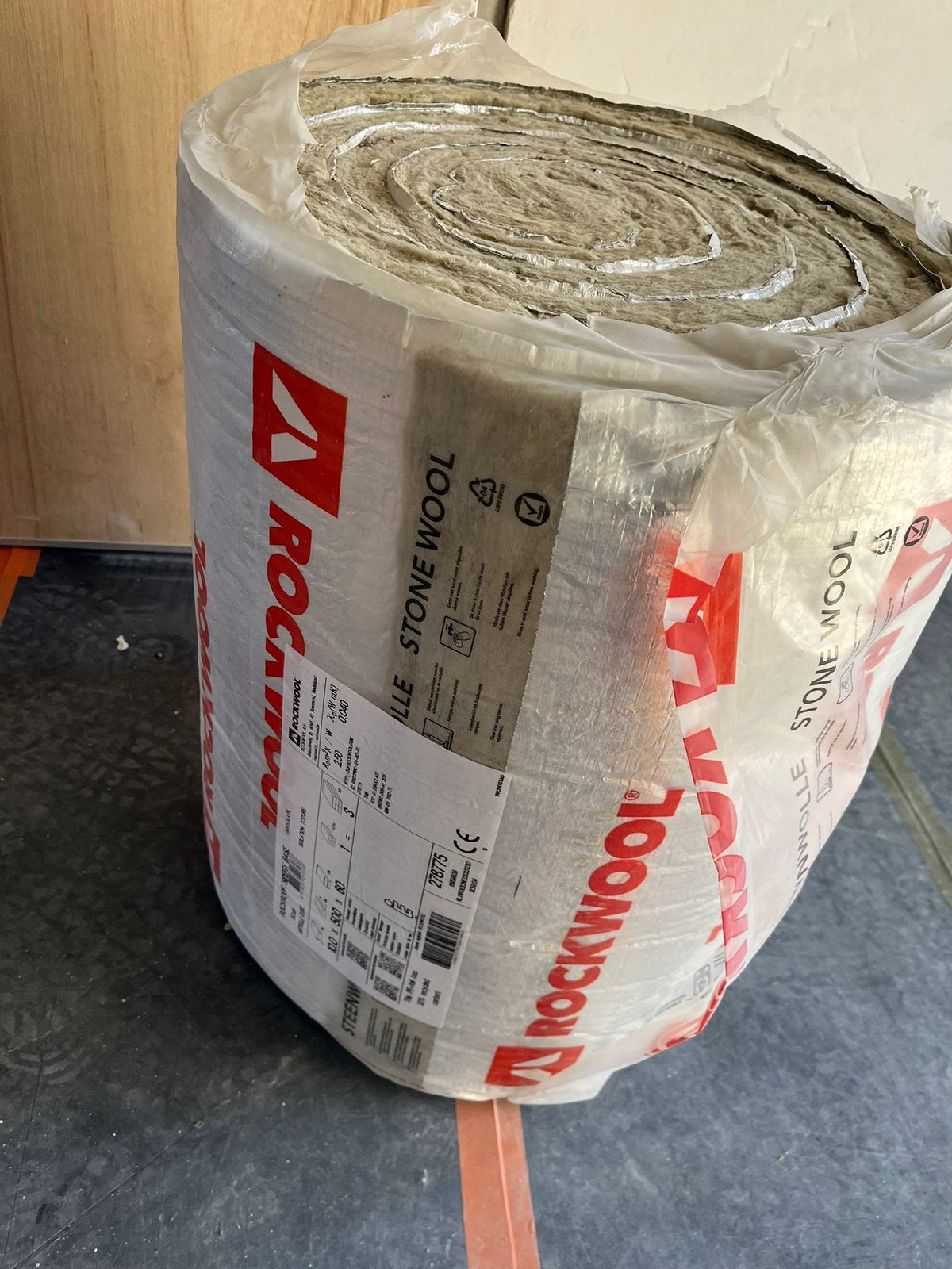 Rockwool isolatie met folie, Doe-het-zelf en Verbouw, Isolatie en Afdichting, Ophalen, 4 tot 8 cm, Nieuw, Steenwol