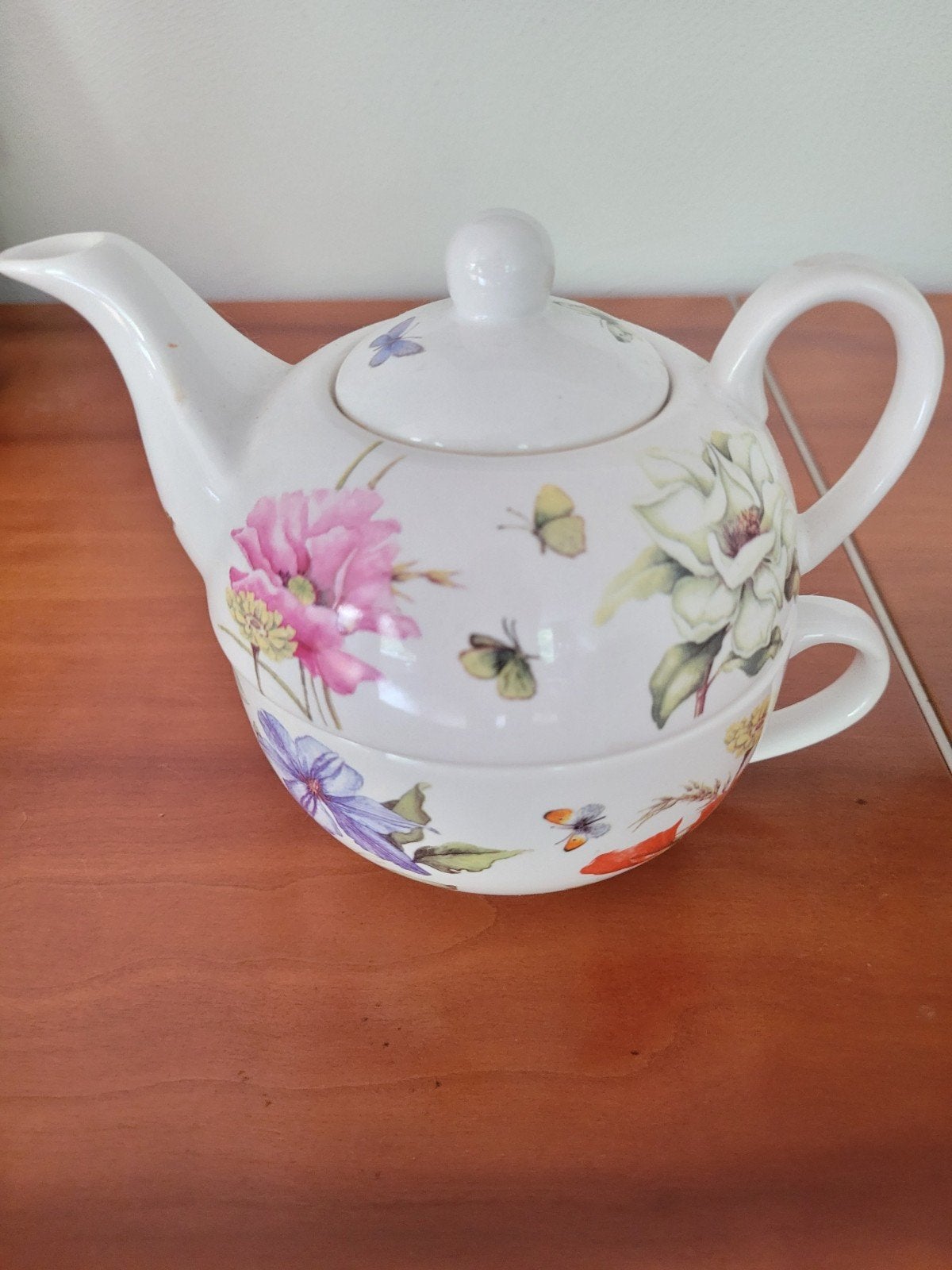 Janneke Brinkman JBS tea for one theepotje Wild Garden, Ophalen of Verzenden, Zo goed als nieuw, Porselein, Theepot