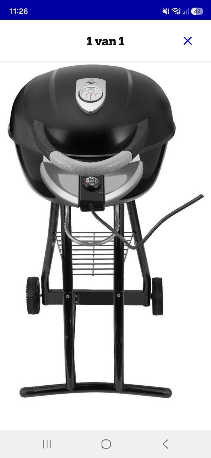 Elektrische BBQ, Ophalen of Verzenden, Gebruikt