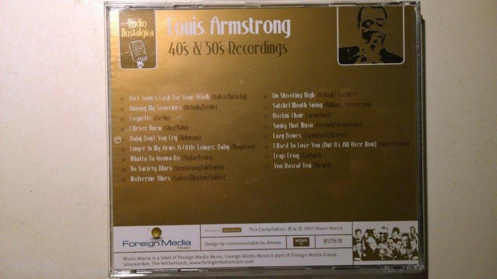 Louis Armstrong - 40's & 50's Recordings, Ophalen of Verzenden, 1940 tot 1960, Zo goed als nieuw, Jazz