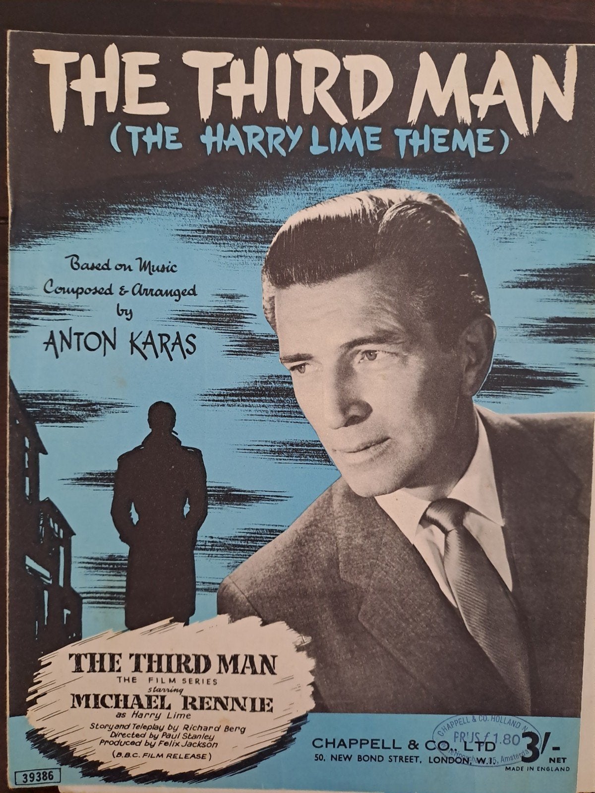 The Third Man (Harry Lime Theme) - Bladmuziek Piano, Gebruikt, Filmmuziek en Soundtracks, Ophalen of Verzenden, Thema
