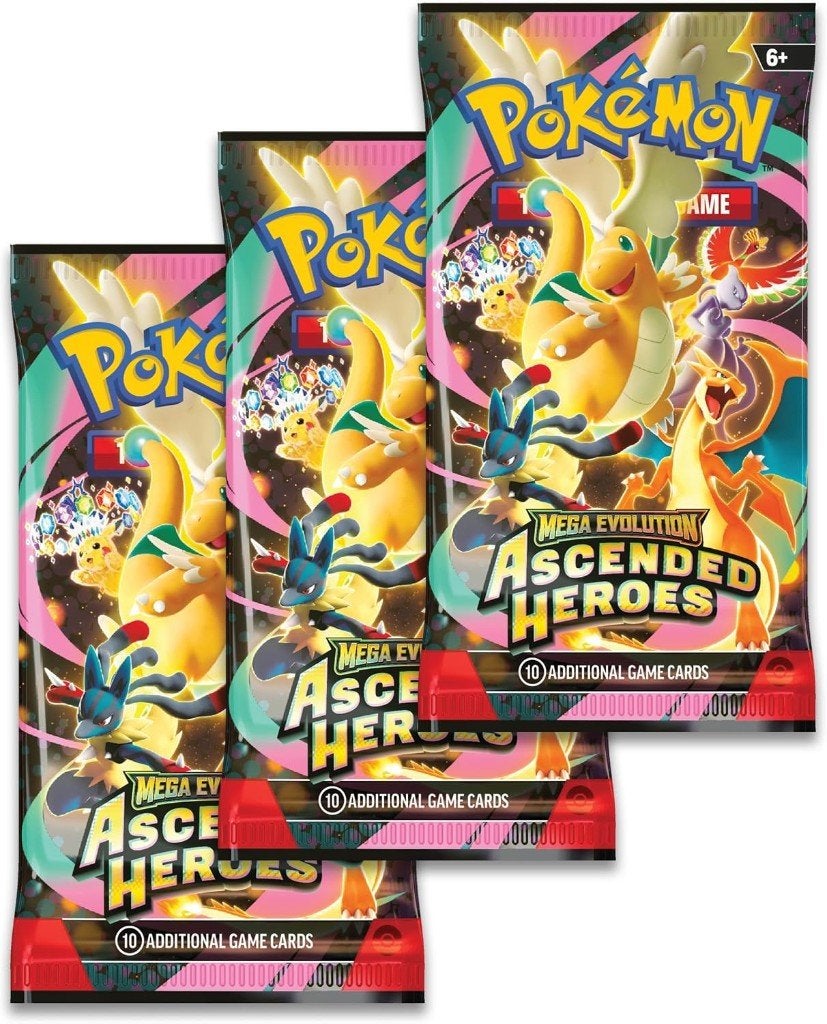 Pokémon Ascended Heroes Tech Sticker Charmander 3-Pack, Ophalen of Verzenden, Nieuw, Booster, Foil