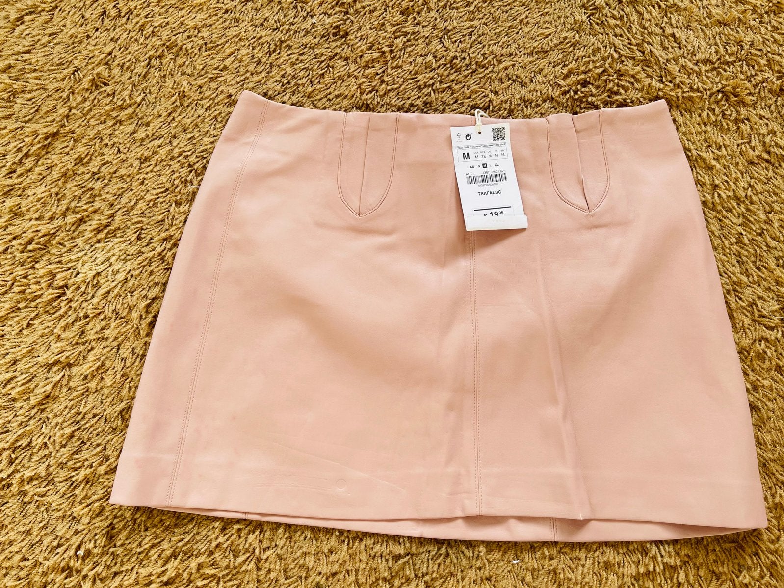 Zara roze faux leren mini rok maat M, Maat 38/40 (M), Nieuw, Ophalen of Verzenden, Roze