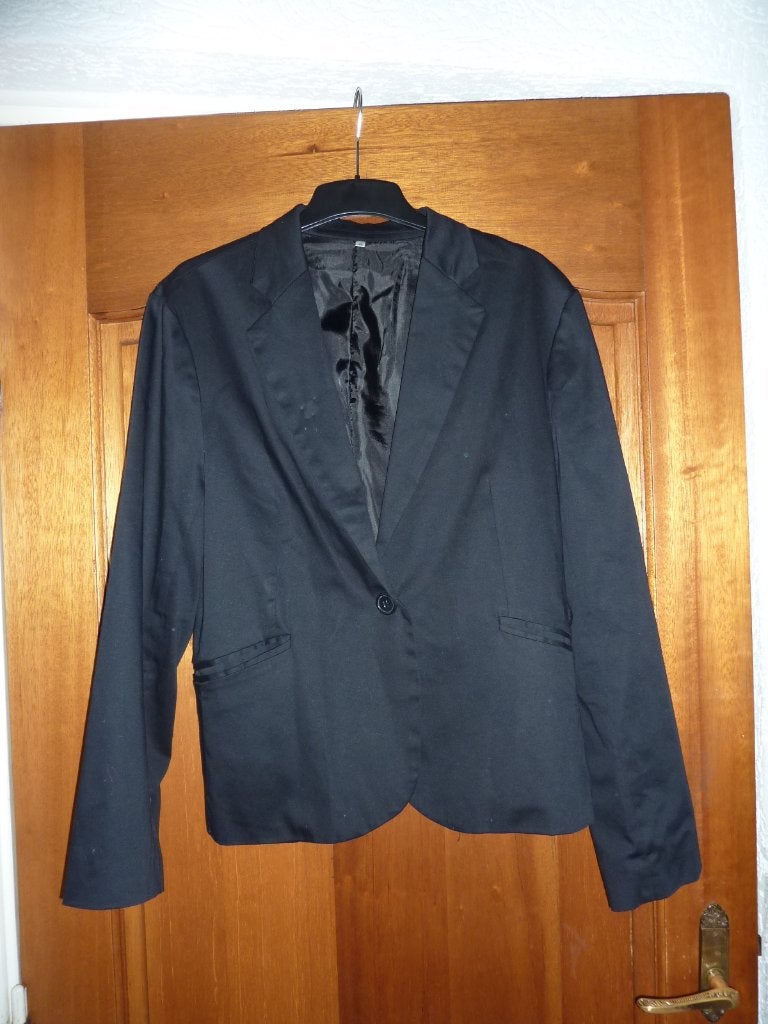 mooi zwart jasje, Zwart, Maat 46/48 (XL) of groter, Ophalen of Verzenden, Zo goed als nieuw