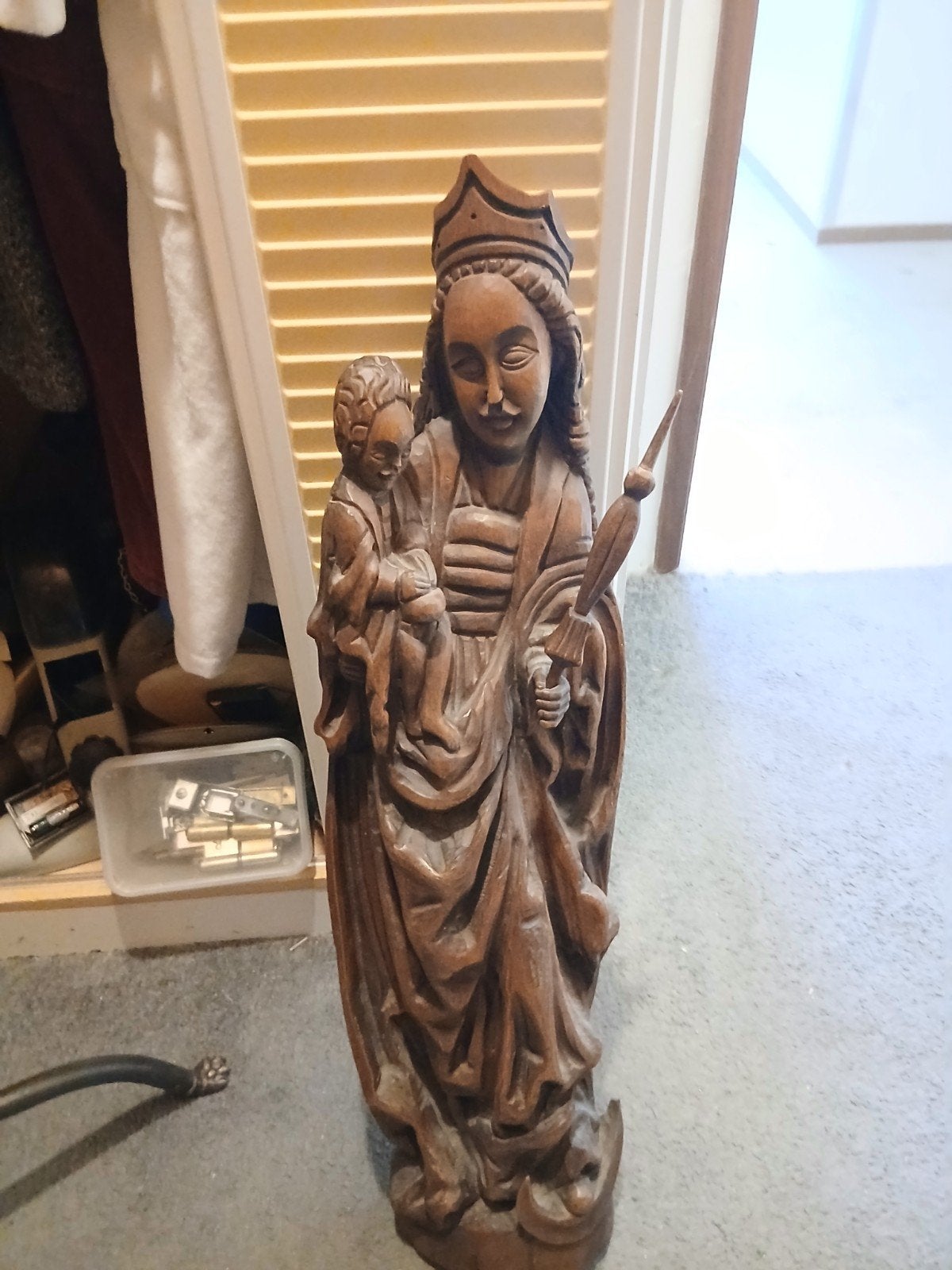 Maria beeld met kind (Madonna), Antiek en Kunst, Ophalen of Verzenden