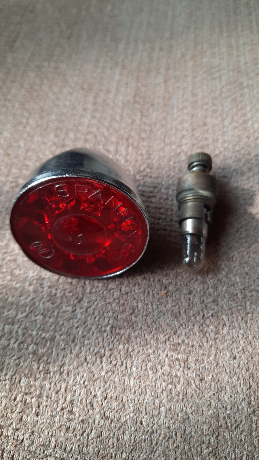 SPANNINGA ACHTERLICHTJE NR 5 VINTAGE Bieden vanaf 10 euro!, Ophalen of Verzenden, Gebruikt, Overige merken