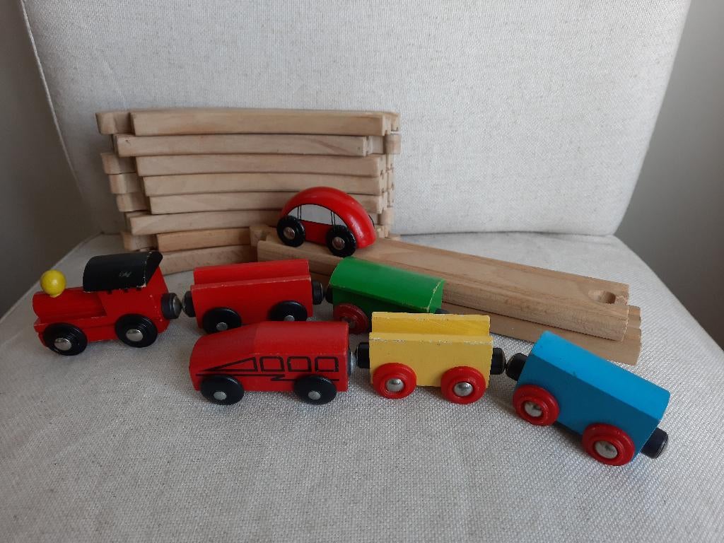 LILLABO Basisset trein - 17 delig, veelkleurig, Ophalen of Verzenden