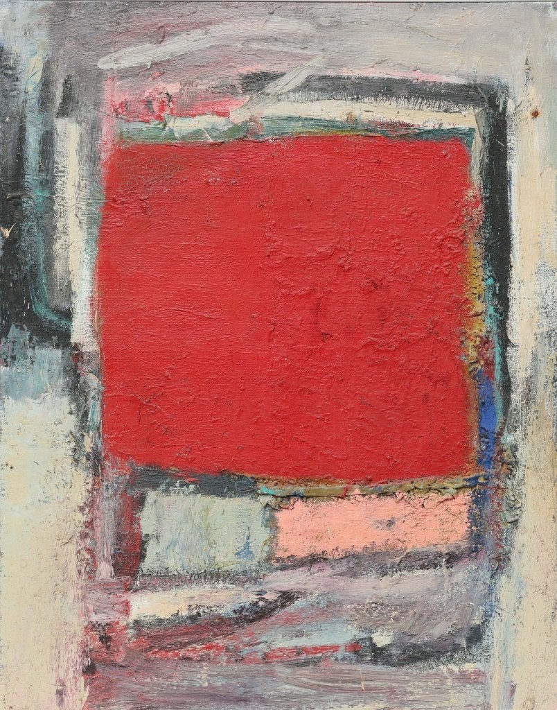 doek 140 x 110 cm =Siebrand Weitenberg (geb 1960) =abstract, Ophalen