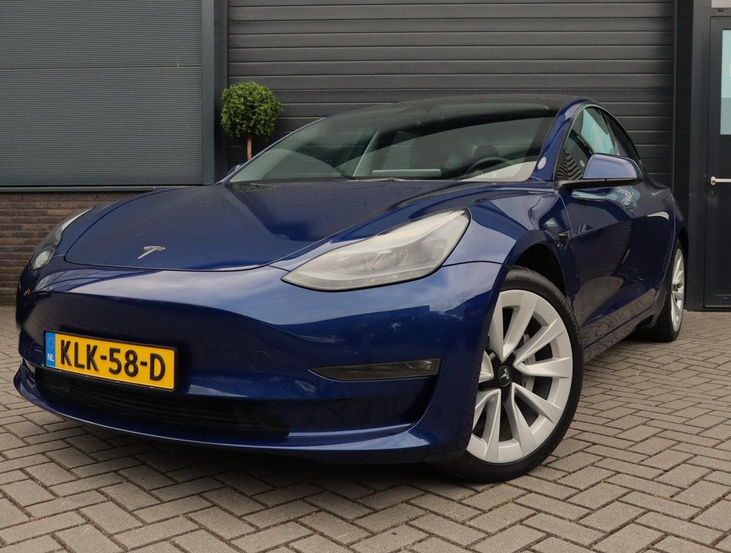 Tesla Model 3 Long Range AWD 75 kWh | 95.4% SOH | Autopilot, Auto's, Automaat, Stof, Gebruikt, Zwart