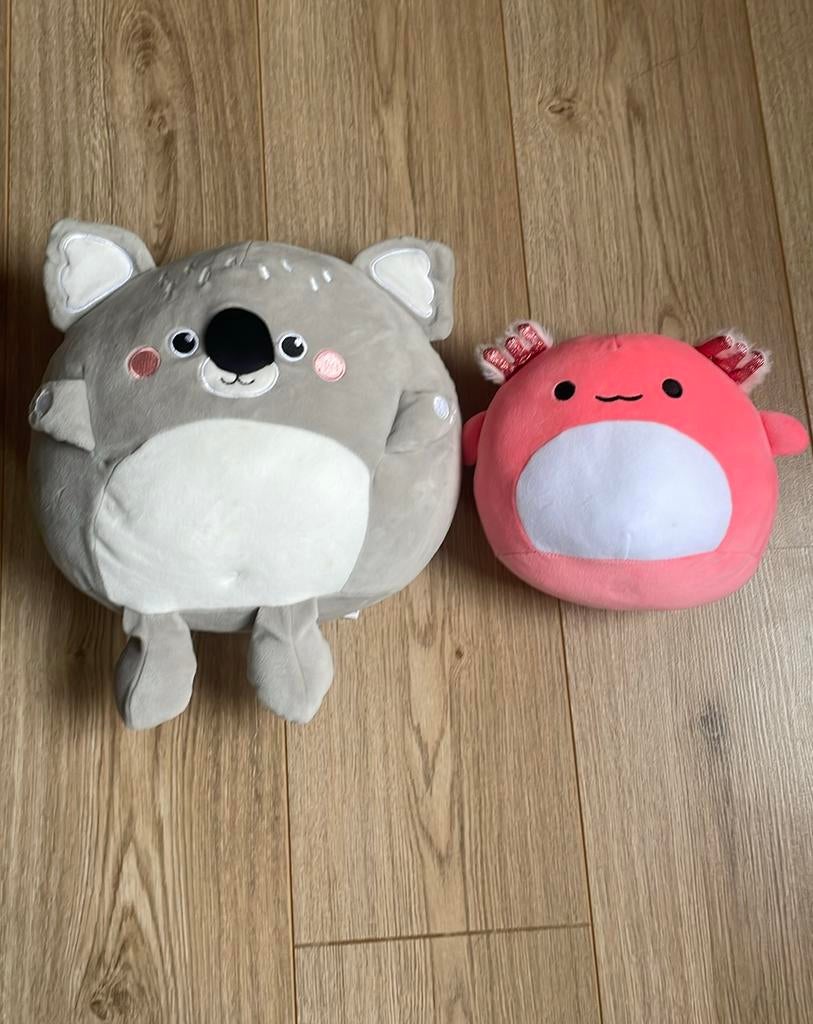 Squishmallow koala+axolotl(gratis erbij), Ophalen, Zo goed als nieuw, Overige typen, Hema