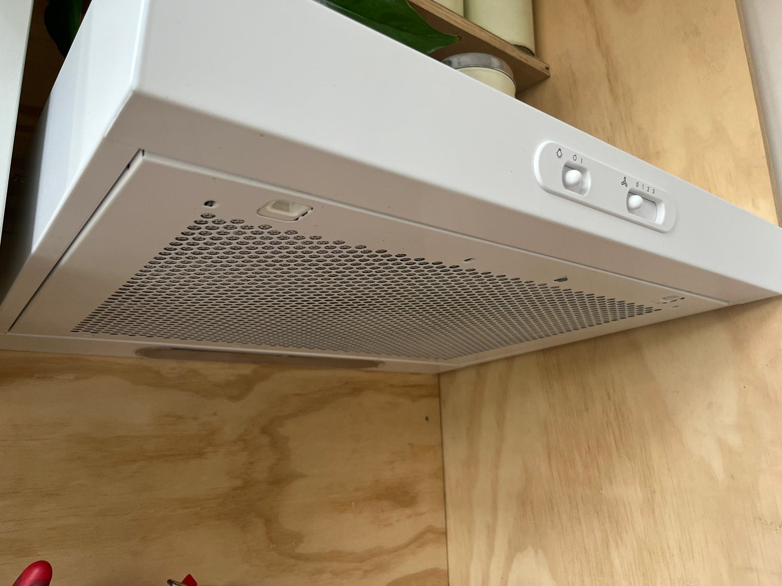Ikea Wandafzuigkap Wit, Ophalen, Zo goed als nieuw, 200 tot 400 m³ per uur, Onderbouw afzuigkap