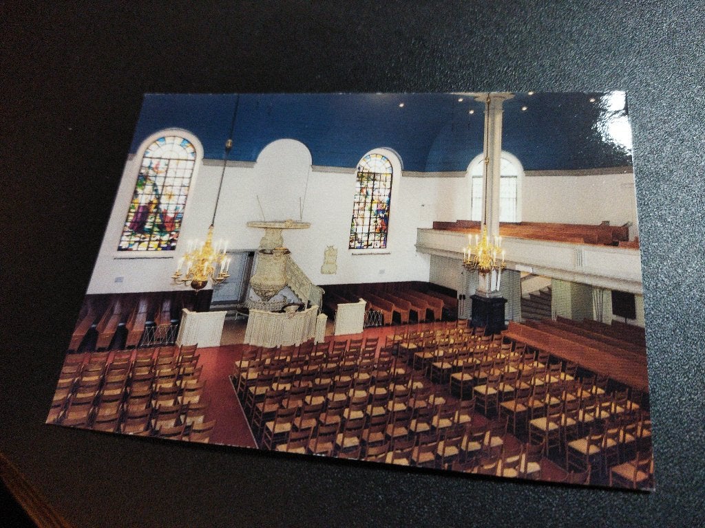 Ansichtkaart Sliedrecht Grote Kerk interieur kleur, Ophalen of Verzenden, 1980 tot heden, Gelopen, Zuid-Holland