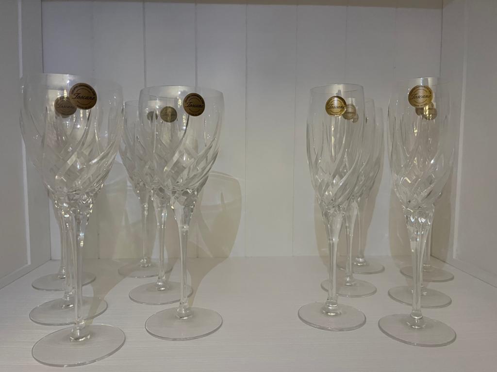 Complete set Wedgwood Toscane kristallen glazen (jaren ‘90), Ophalen