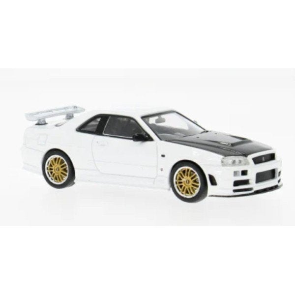 Nissan Skyline GT-R (R34) 2002 Wit Schaal 1/43 Ixo Models, Hobby en Vrije tijd, Overige merken, Ixo Models, Auto, Ixo Models