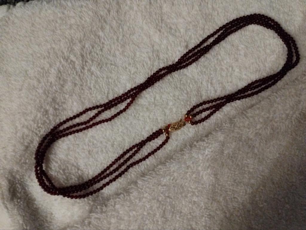 Gouden 14 karaat ketting robijn, Ophalen of Verzenden, Nieuw