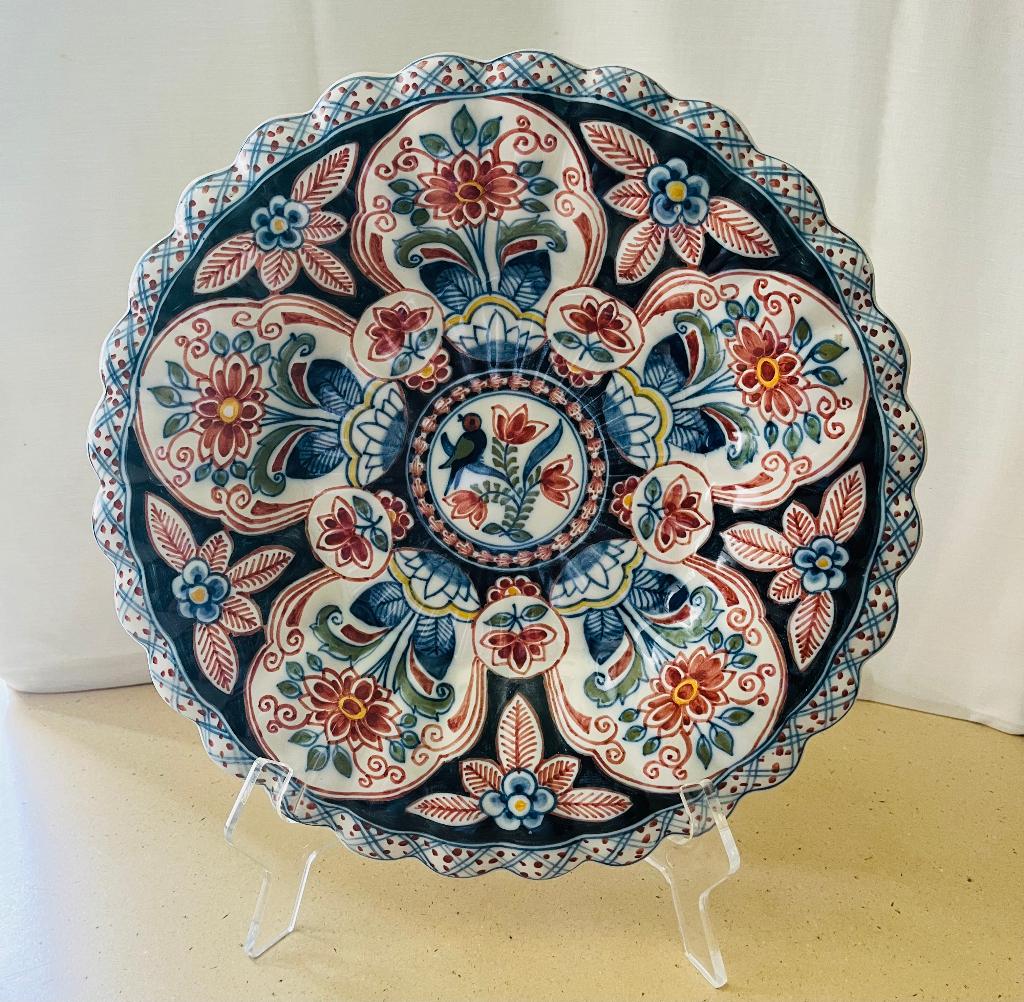 Fantastisch Makkum Tichelaar plooibord - 33 cm - puntgaaf, Ophalen of Verzenden