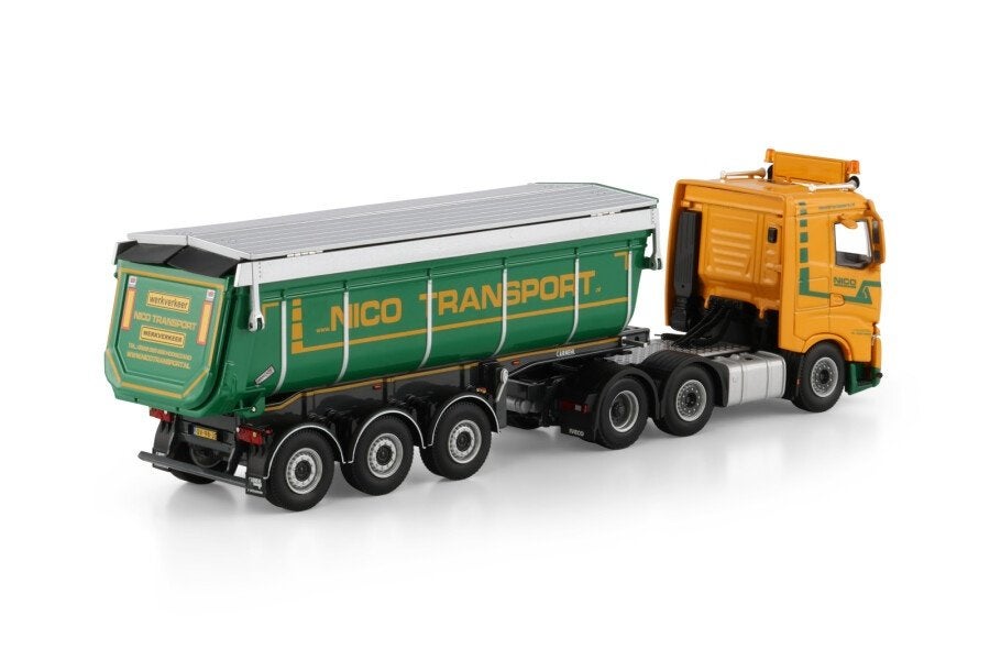 WSI IVECO S-WAY AS LOW 6X2  TIPPER TRAILER  NICO TRANSPORT, Ophalen of Verzenden, Nieuw, Bus of Vrachtwagen, Wsi