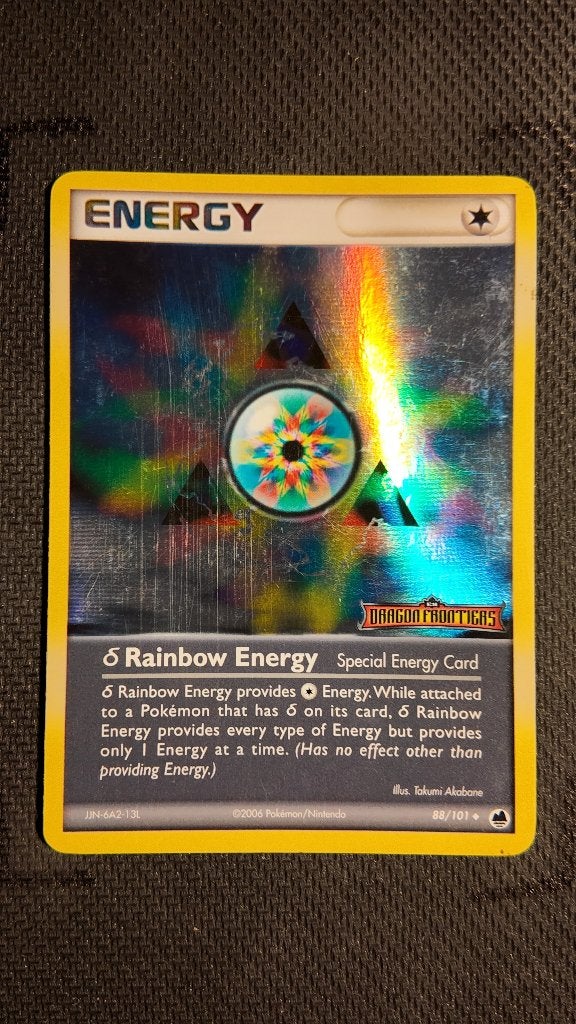 δ Rainbow Energy 88 Dragon Frontiers | Pokemon kaart, Ophalen, Zo goed als nieuw, Losse kaart, Foil