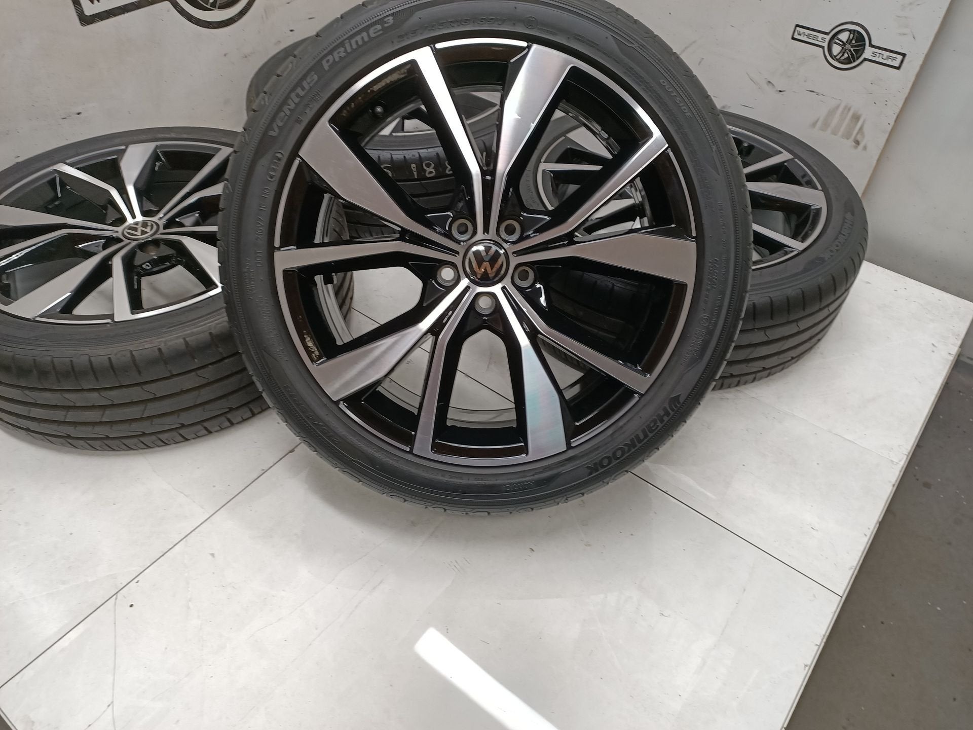 VW Polo Taigo t-Cross lichtmetaal velgen 18 inch 5x100 6856, Gebruikt, -, -, Banden en Velgen