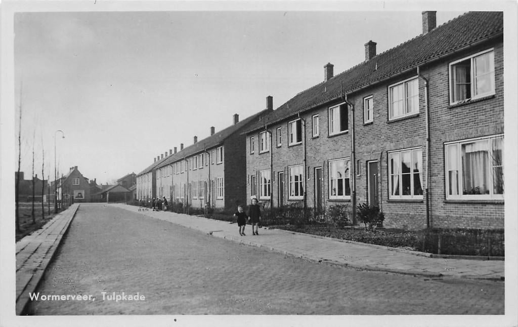 JN946 Wormerveer Tulpkade ca 1950, Verzenden, 1940 tot 1960, Ongelopen, Noord-Holland