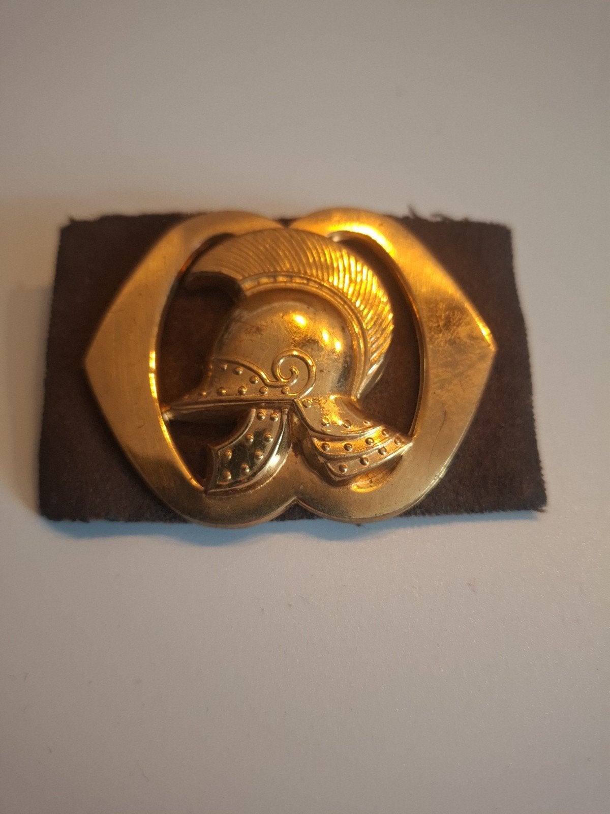 Baret embleem Koninklijke Landmacht Genie, Ophalen of Verzenden, Landmacht, Nederland, Embleem of Badge