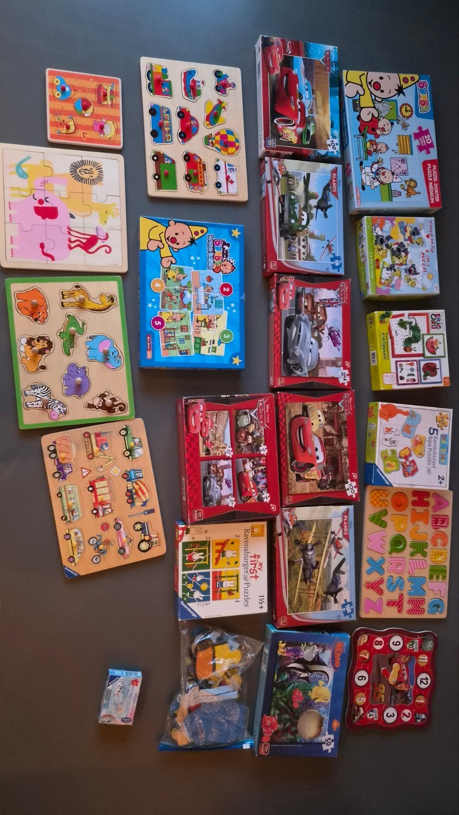 Grote collectie diverse kinderpuzzels, Ophalen, 2 tot 4 jaar, Gebruikt, Meer dan 50 stukjes