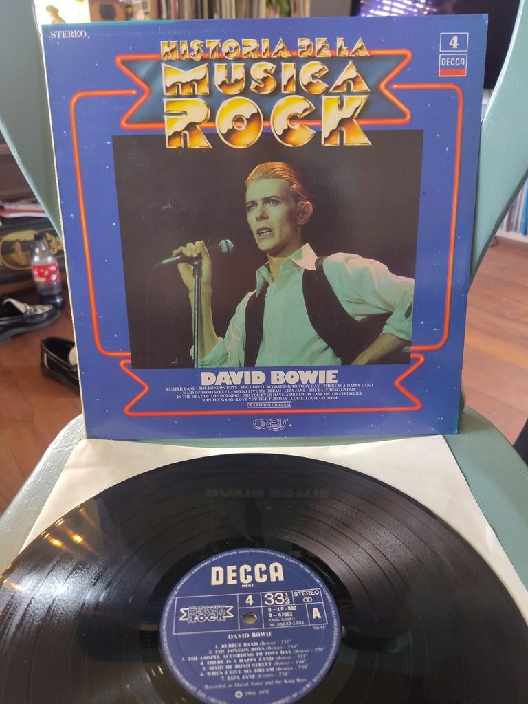 David Bowie - Historia De La Musica Rock LP (Decca), Cd's en Dvd's, Vinyl | Rock, Gebruikt, Poprock, 12 inch, Ophalen of Verzenden