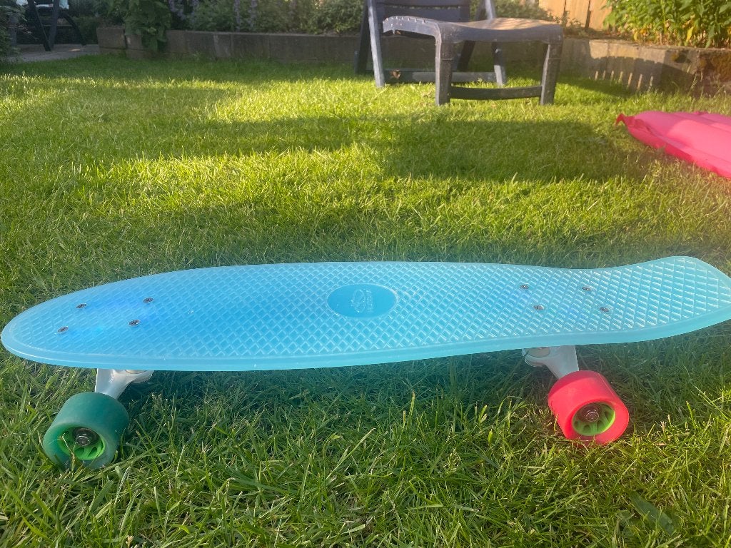 Retro hudora iceglow skateboard, Ophalen, Zo goed als nieuw, Skateboard