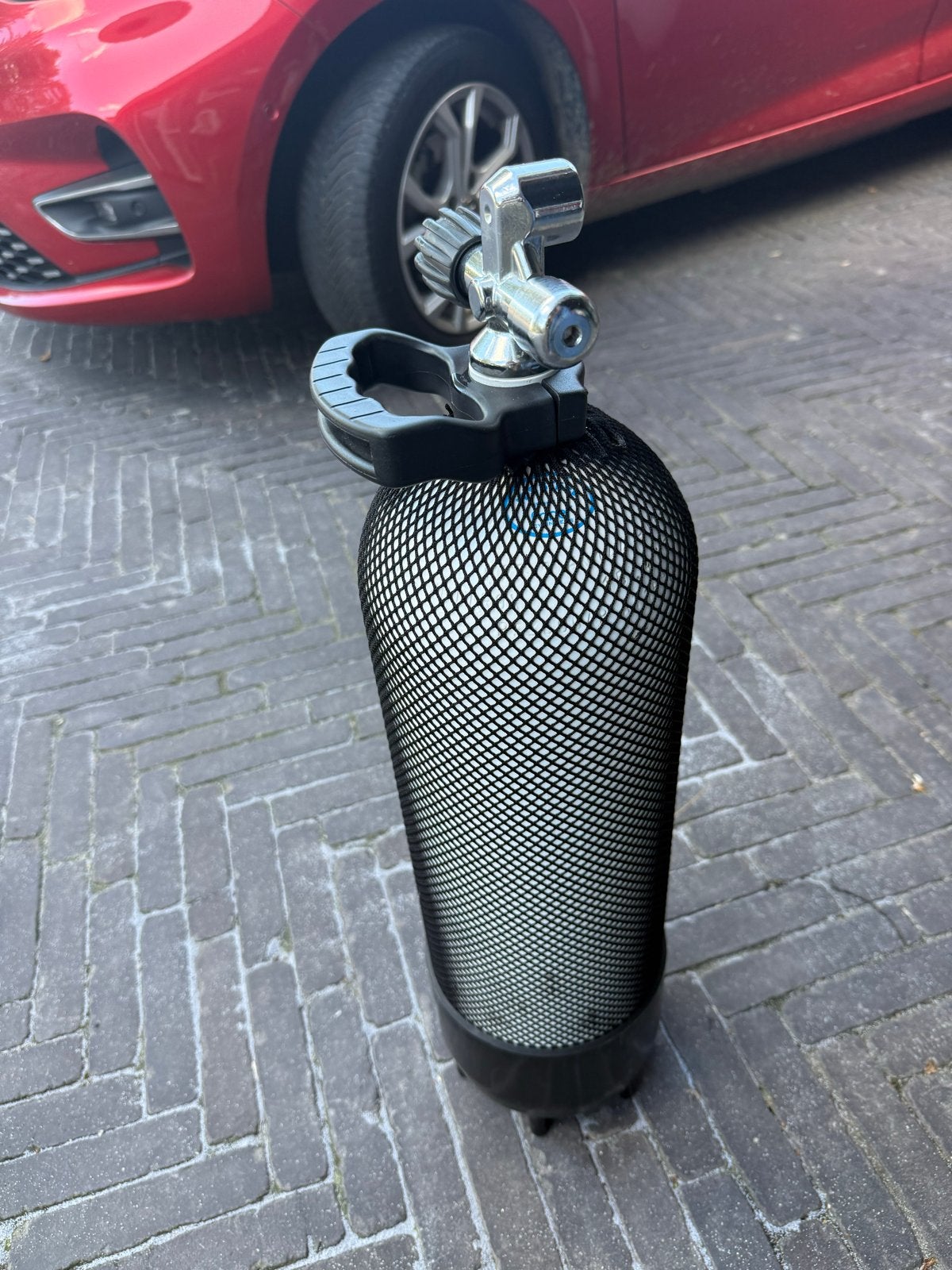 10 liter Duikfles 300 bar met nieuwe keuring (juni), Ophalen, Zo goed als nieuw, Duikfles
