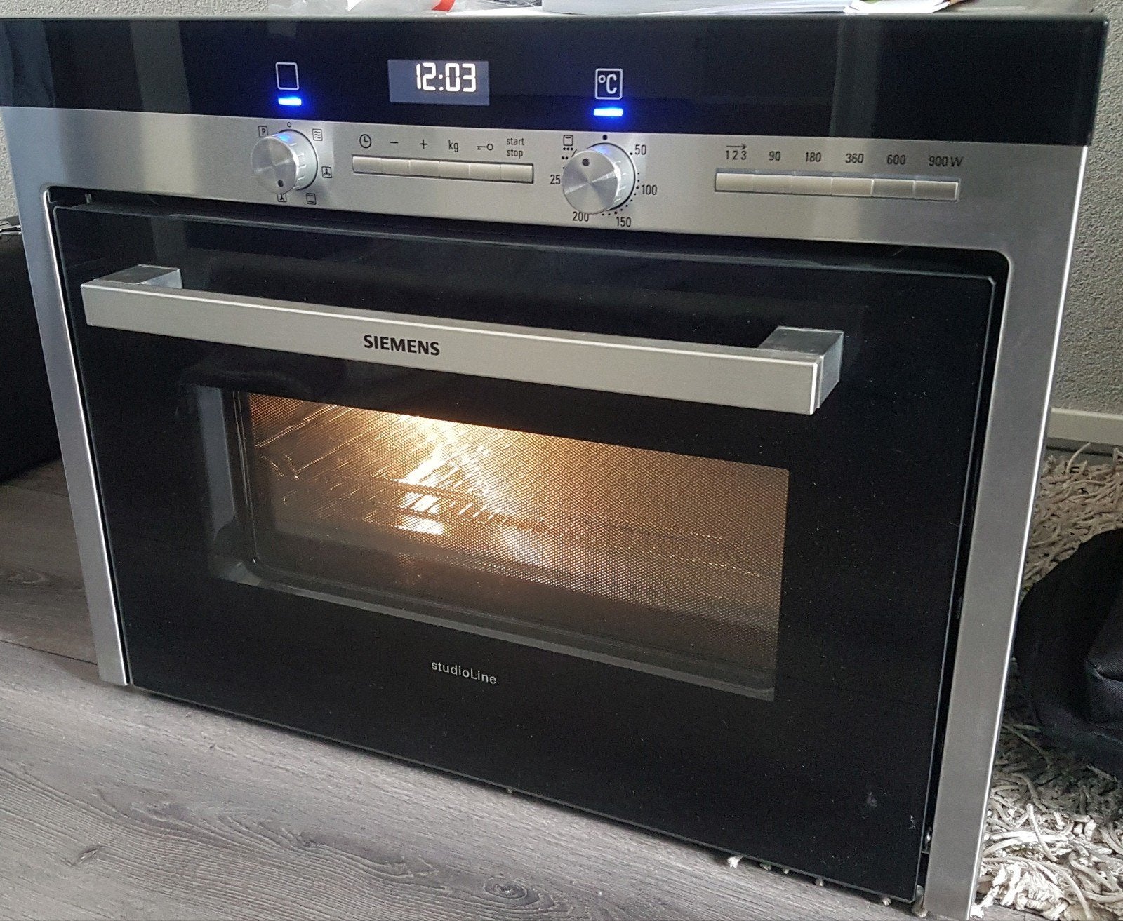 Siemens combi oven/magnetron, Ophalen, 45 tot 50 cm, Gebruikt, Siemens