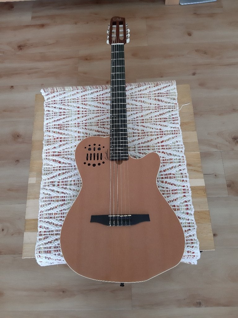 Godin ACS-SA Nylon NT SG Natural Semigloss, Muziek en Instrumenten, Ophalen, Zo goed als nieuw, Semi-solid body, Overige merken