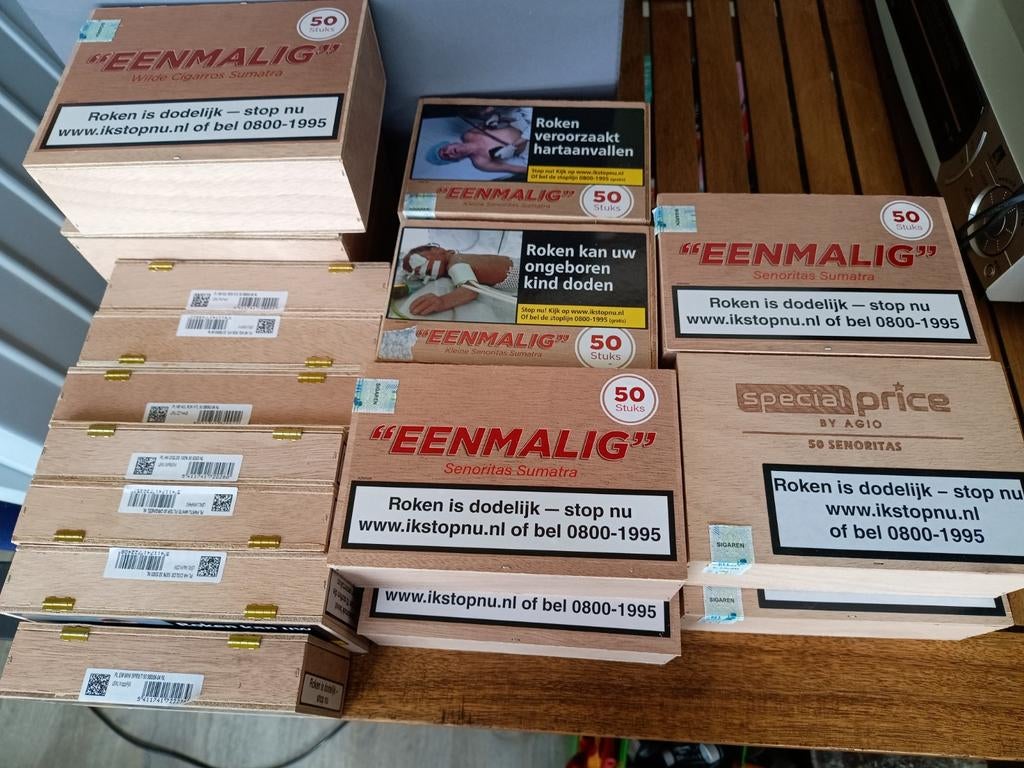 Sigaren kistjes leeg 30 stuks div. Maten, Verzamelen, Rookartikelen, Aanstekers en Luciferdoosjes, Ophalen, Tabaksdoos of Verpakking