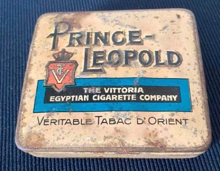 Blikje:Prince Leopold" van "The Vittoria Egyptian Cigarette, Ophalen of Verzenden, Gebruikt, Overige, Overige merken