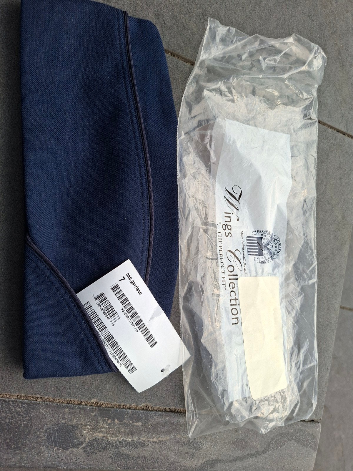 Nieuwe Donkerblauwe Baret US Maat 7 (56cm) - DLA, Ophalen of Verzenden