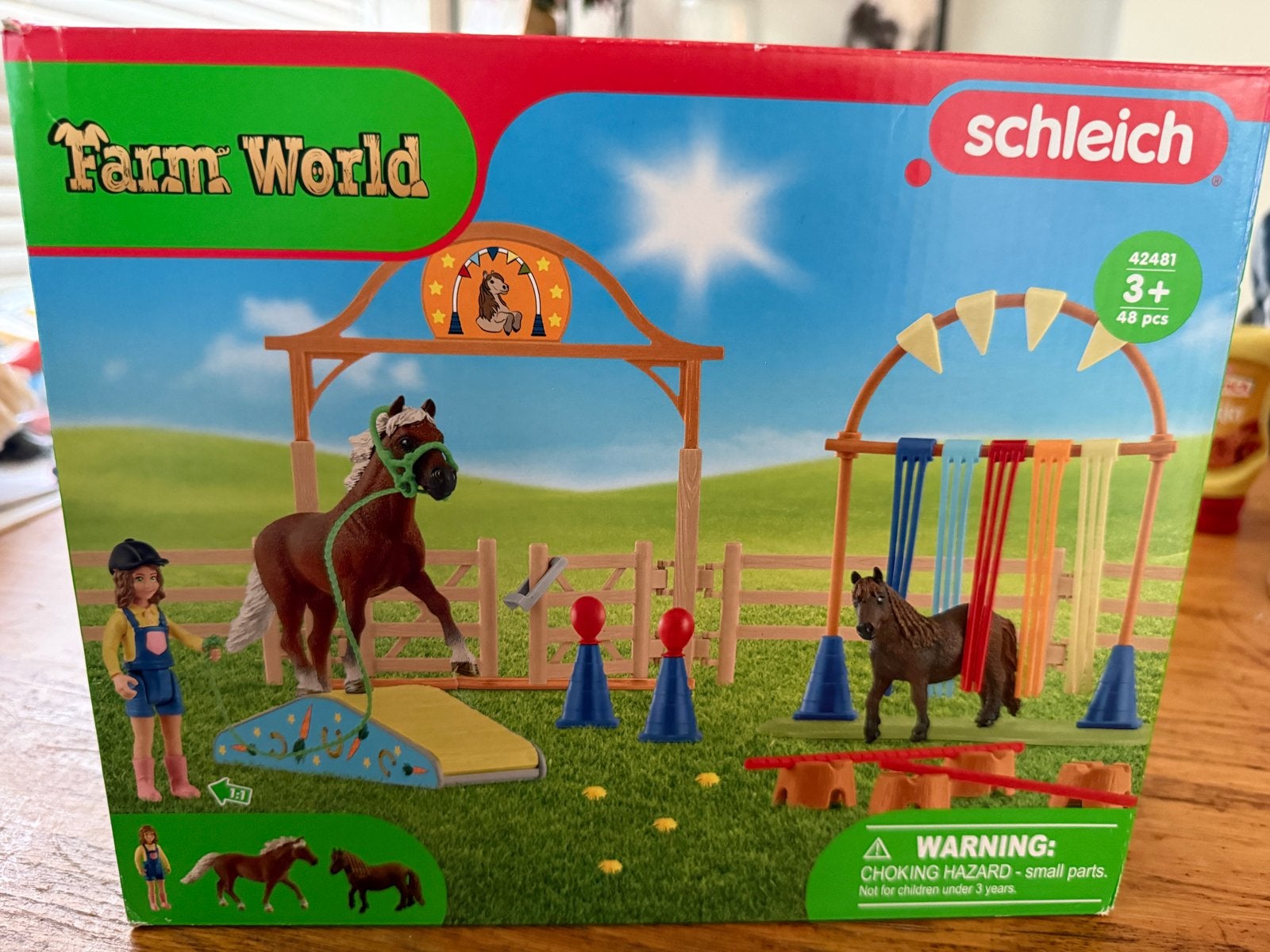 Schleich Farm World Paardenhindernisbaan Speelset, Ophalen of Verzenden, Gebruikt, Jongen of Meisje