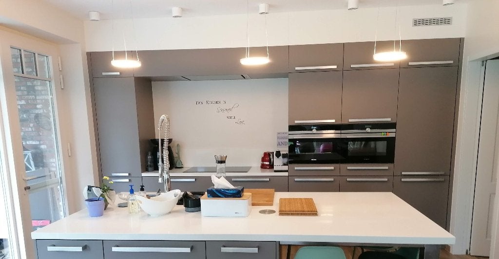3 x Led pendant cirkel, Huis en Inrichting, Lampen | Hanglampen, Ophalen of Verzenden, Zo goed als nieuw, Metaal, Modern