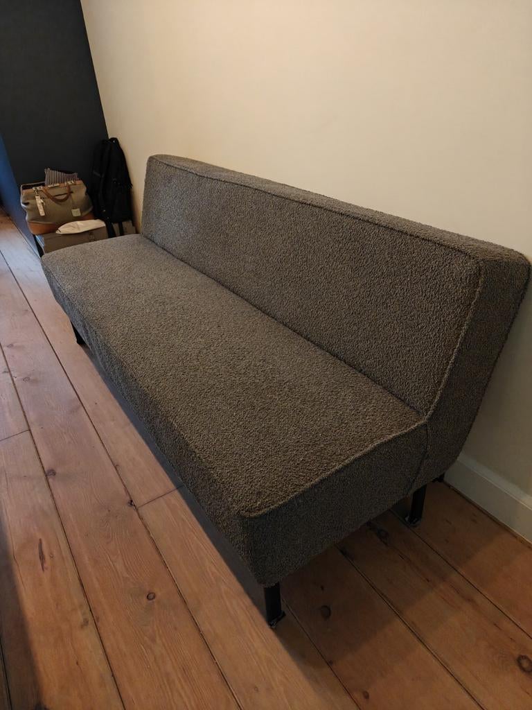 Eettafel bank - Donkergrijs / Kaki Groen, Huis en Inrichting, Banken | Bankstellen, Ophalen, Gebruikt, Modern, Scandinavisch, Minder dan 75 cm