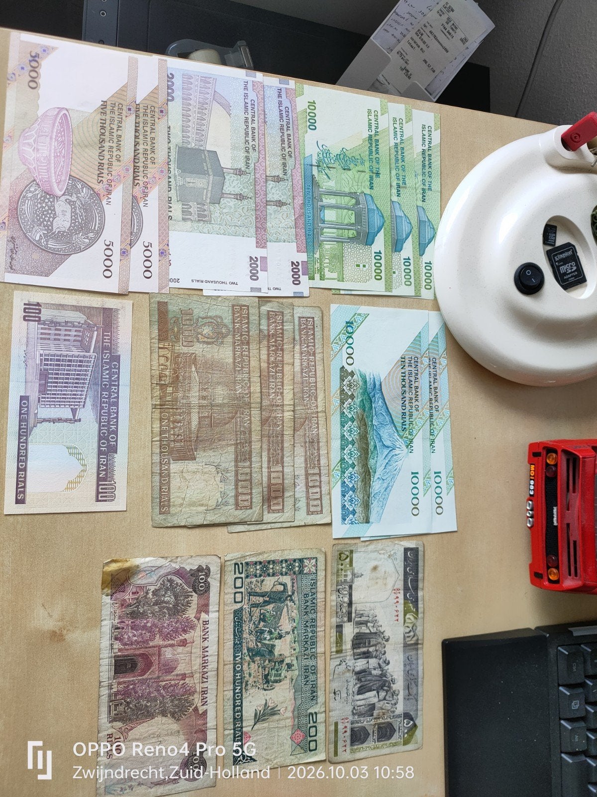 bankbiljetten Iran, Verzenden, Midden-Oosten