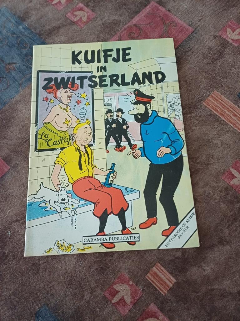 KUIFJE - PARODIE - KUIFJE IN ZWITSERLAND, Eén stripboek, Ophalen of Verzenden