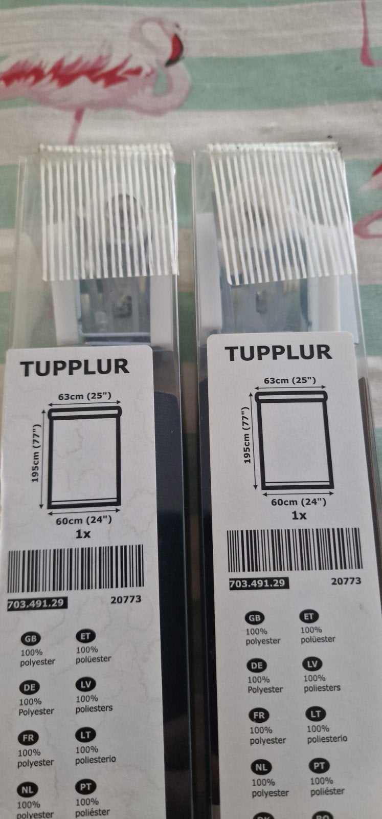 IKEA TUPPLUR Rolgordijn 60x195 cm - Nieuw in verpakking, Ophalen, Verduisterend, Nieuw, Rolgordijn